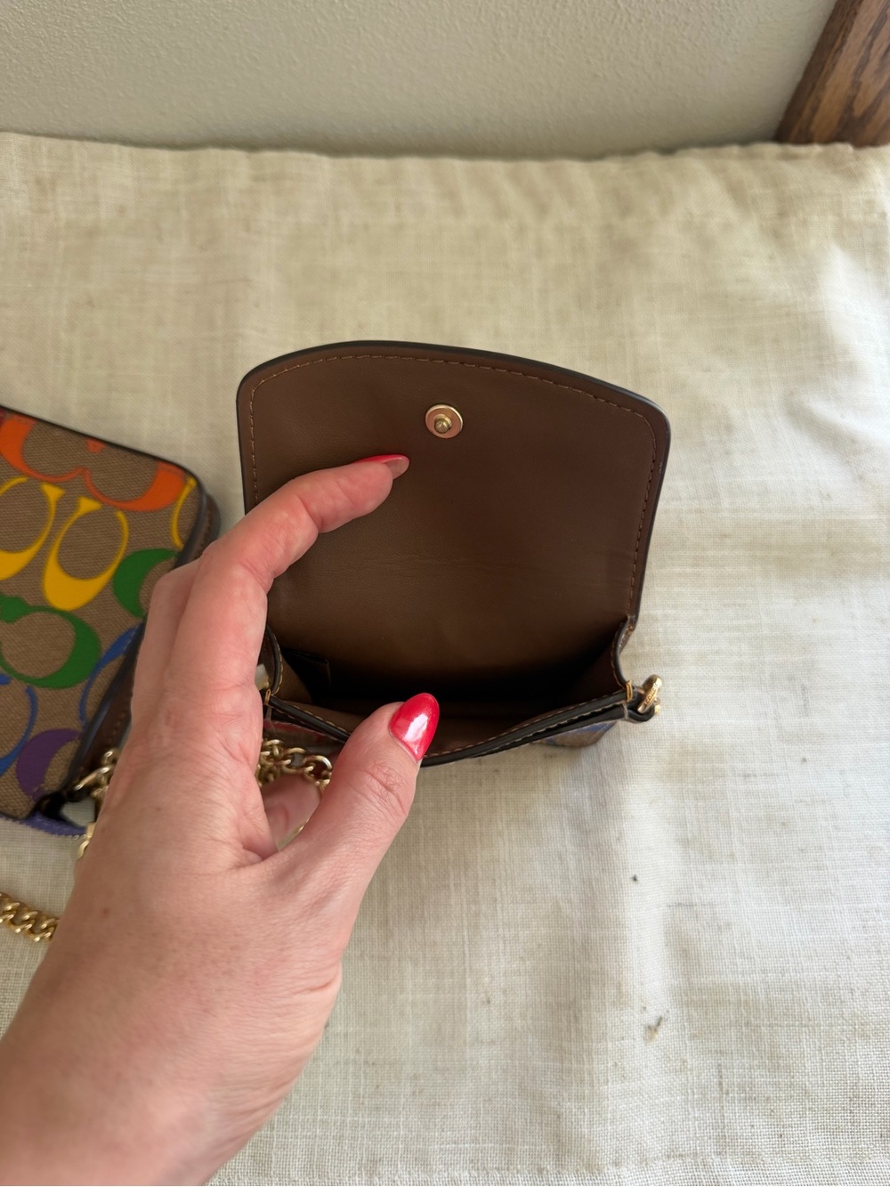 Coach Pride Poppy Crossbody with Wallet Card Case - Picture 6 of 7